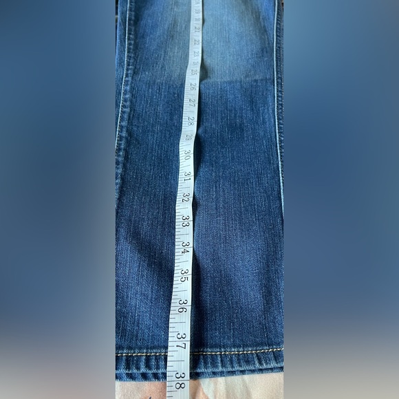 For All 7 Mankind Size:28  Women HW Cropped Straight  Blue Jeans - Picture 8 of 14